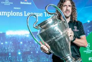 Carles Puyol, Javier Mascherano y el trofeo de la Champions League estar&aacute;n en el Ecuador