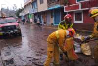 Inundaciones se registraron en Sangolquí, Rumiñahui.