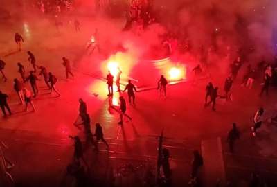 Hinchas franceses y marroqu&iacute;es se enfrentaron en el sur de Francia tras la semifinal