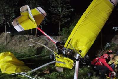 E Ecu 911 comparti&oacute; la imagen sobre la avioneta siniestrada.