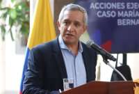 Ministro del Interior informó los avances de la búsqueda de María Belén Bernal