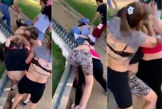 Batalla campal entre estudiantes y padres de familia termin&oacute; con heridos