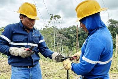 En Santo Domingo se instalaron m&aacute;s de 8 kil&oacute;metros de red el&eacute;ctrica