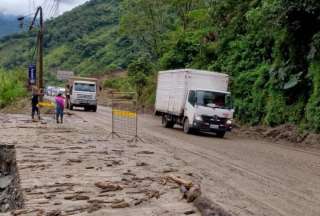 La v&iacute;a Ba&ntilde;os-Puyo se habilita en Quilloturo