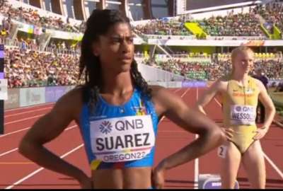 Anah&iacute; Su&aacute;rez marc&oacute; un nuevo r&eacute;cord nacional en la prueba de los 200 metros planos