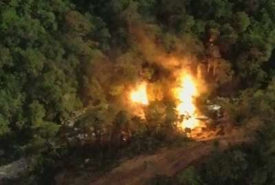 En el operativo contra la miner&iacute;a ilegal se incautaron armas, municiones, cilindros de gas y otros, en el Parque Nacional Podocarpus. 