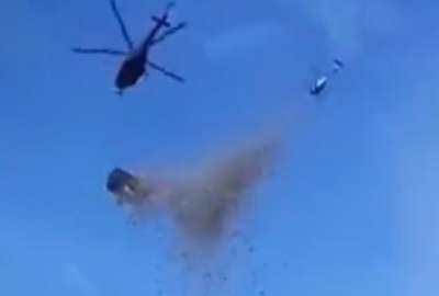 &iexcl;LLovi&oacute; dinero! Influencer checo lanz&oacute; un mill&oacute;n de d&oacute;lares desde helic&oacute;ptero
