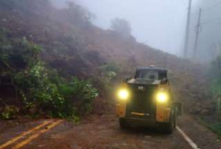 Cerrada la v&iacute;a Guamote -Alaus&iacute;-Chunchi
