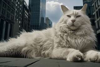 Viral: Gato gigante es confundido con un perro