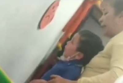 El video circul&oacute; en las redes sociales.