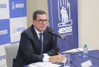 Eduardo Peña, presidente del Consejo Directivo del IESS dio a conocer cifras sobre su gestión, entre ellas la afiliación de jóvenes entre 15 y 24 años.