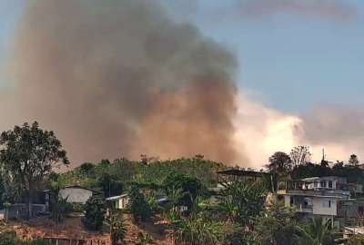 En Esmeraldas se registraron alrededor de cinco incendios forestales en un mismo d&iacute;a.