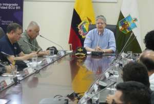 Presidente Guillermo Lasso continuó con reuniones para coordinar acciones contra la violencia
