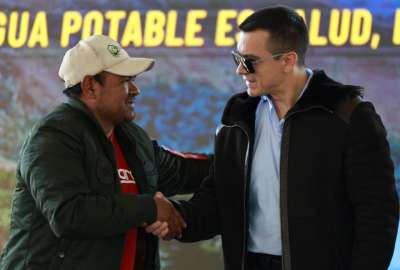 Daniel Noboa firma convenios para fortalecer agricultura y turismo en comunidades andinas