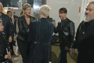 Primera Dama latinoamericana cumpli&oacute; su sue&ntilde;o y conoci&oacute; a su grupo favorito de rock