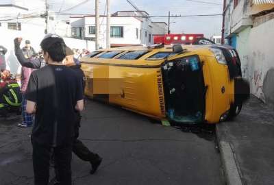 El accidente se registr&oacute; en las calles Alberto Freile y Abelardo Montalvo. 