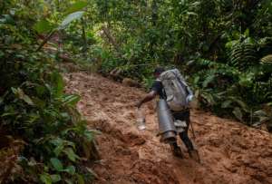 Un migrante ecuatoriano que cruza la selva del Darien, rescat&oacute; a un menor por pedido de una madre mujer que ya no pod&iacute;a llevarlo en brazos.