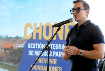 El Gobierno Nacional, a trav&eacute;s de la gesti&oacute;n del presidente Noboa, emprender&aacute; los estudios t&eacute;cnicos para frenar las inundaciones en Chone.