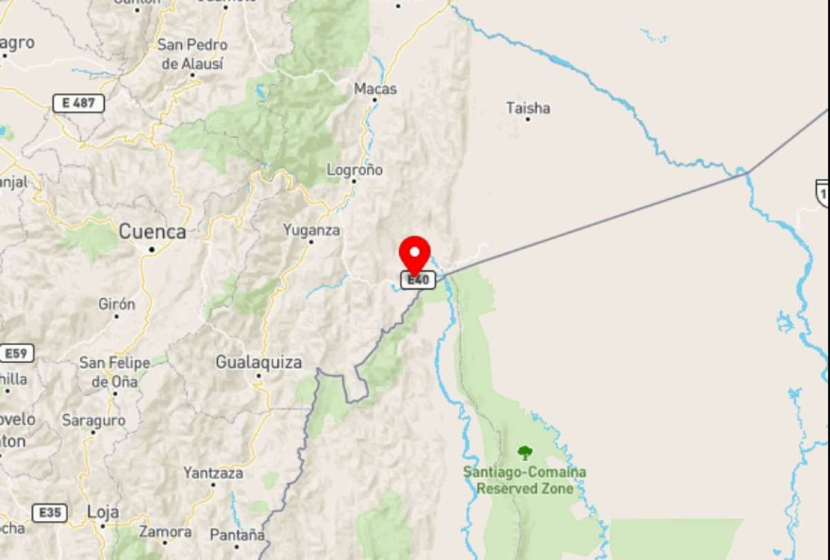 Un sismo se registró en la localidad de Morona Santiago