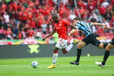 Enner Valencia anot&oacute; un gol en el triunfo del Inter ante el Gremio de Porto Alegre