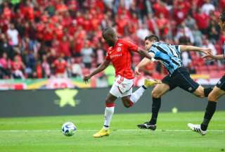 Enner Valencia anot&oacute; un gol en el triunfo del Inter ante el Gremio de Porto Alegre