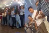 Los jóvenes graduados que sufrieron este accidente en el distrito de Saposa (Perú) no tuvieron daños graves.