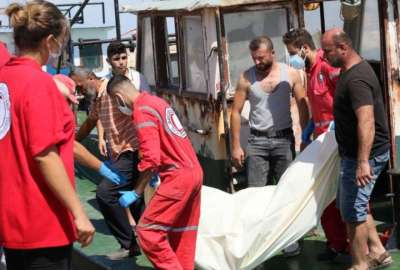 La Guardia Costera Siria contin&uacute;a con el operativo de rescate de cuerpos y posibles sobrevivientes. 
