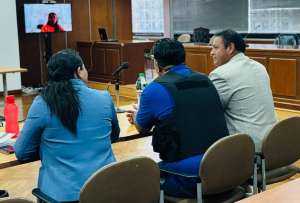 Christian S. (centro) recibi&oacute; una sentencia de 40 meses de prisi&oacute;n por delincuencia organizada.