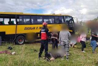 Siniestro de tr&aacute;nsito en Otavalo deja un fallecido y varios heridos