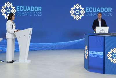 Daniel Noboa y Luisa Gonz&aacute;lez abordaron el eje de salud y seguridad social