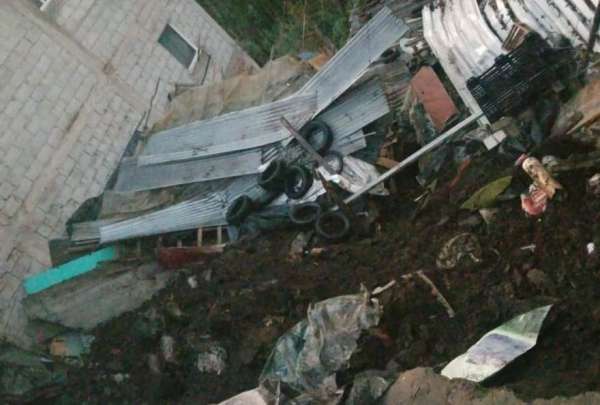 Se registr&oacute; el colapso en un muro en Atucucho