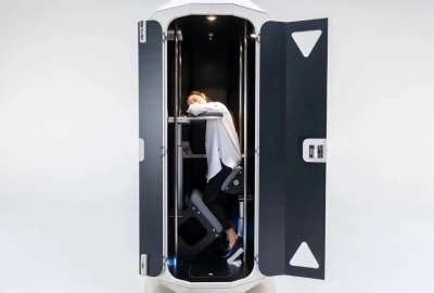 &lsquo;Giraffenap&rsquo; es la cabina que permite a trabajadores tomar una siesta