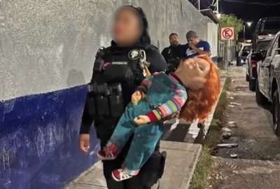 El mu&ntilde;eco 'Chucky' fue detenido en M&eacute;xico