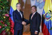 El presidente Lasso fortalecer&aacute; las relaciones de cooperaci&oacute;n con el mandatario colombiano Gustavo Petro. 