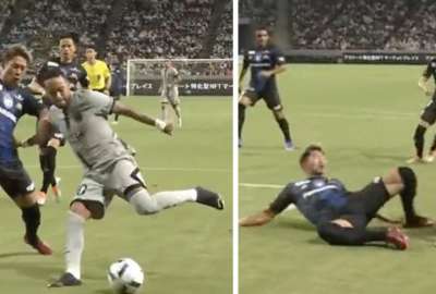 Neymar gener&oacute; una ola de cr&iacute;ticas tras simular una falta
