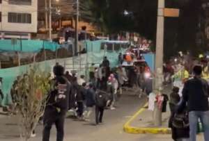 Hinchas de Liga de Quito protagonizaron desmanes en el Bellavista de Ambato