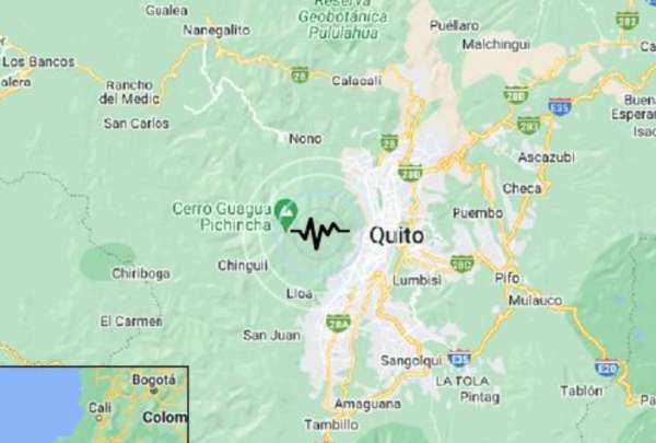 El IG report&oacute; un sismo en Quito. 