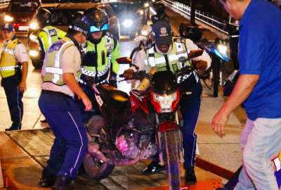  Las motocicletas fueron llevadas a los centros de retenci&oacute;n vehicular, tras el incidente de la noche del 31 de octubre de 2023