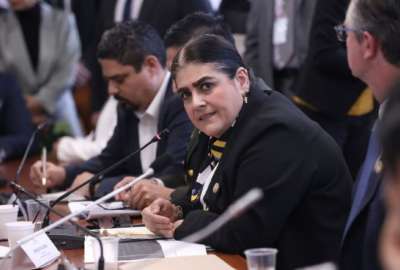La ministra M&oacute;nica Palencia acudi&oacute; este 17 de enero de 2024 a la Asamblea.