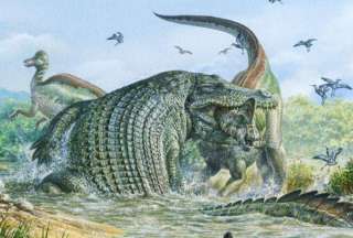 Un cocodrilo prehist&oacute;rico fue descubierto con los restos de un dinosaurio en su est&oacute;mago