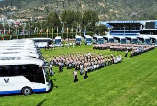 20 buses fueron entregados a la Polic&iacute;a Nacional