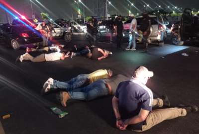En el operativo, que se desarroll&oacute; en la v&iacute;a a Salitre, se detuvieron a 37 personas, entre ellos, un marino en servicio activo y un integrante del Ej&eacute;rcito en servicio pasivo. 