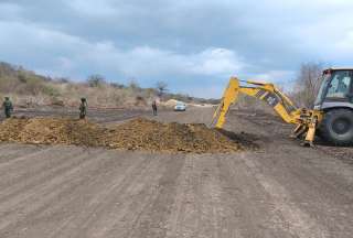 Destruyen pista clandestina en Santa Elena
