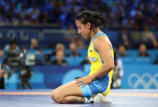 Luisa Valverde cae en cuartos de final de lucha libre en Par&iacute;s