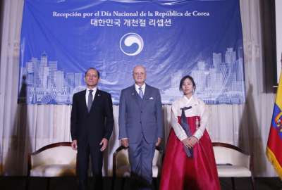 El vicepresidente Alfredo Borrero asisti&oacute; a los actos conmemorativos por la fundaci&oacute;n de Corea. 