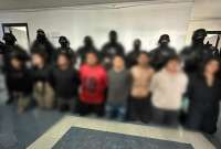 40 personas, entre ellos dos ciudadanos de origen chino, fueron detenidos en un call center en el norte de Quito.