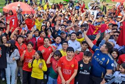 Los hinchas ecuatorianos le cantaron el 'feliz cumplea&ntilde;os' a Cristiano Ronaldo