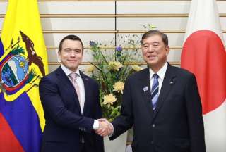 Comercio, energ&iacute;a y seguridad: El di&aacute;logo entre Daniel Noboa y Shigeru Ishiba