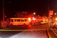 Un siniestro de tránsito se dio en el sector de Caupicho, en el sur de la urbe