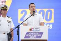 El presidente Daniel Noboa anunció la entrega de USD 200 millones en préstamos para pequeñas y medianas empresas.